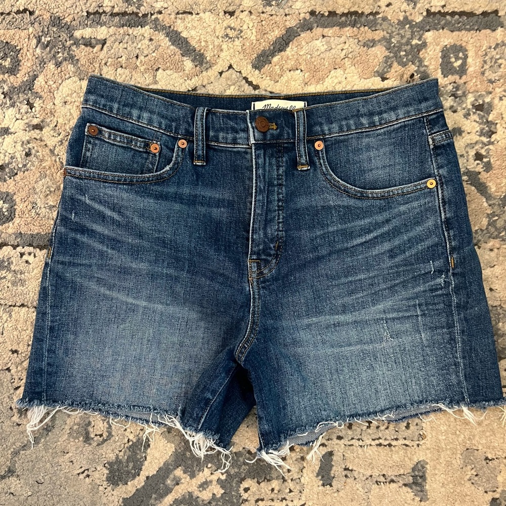 Madewell high rise cut off shorts